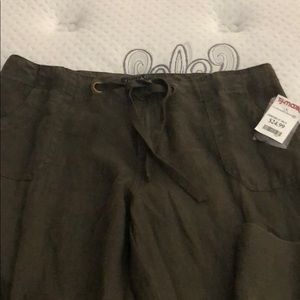 Linen Olive Pants
